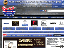 Tablet Screenshot of barneyspolicesupplies.com